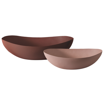 oval bowls - set 2 earth