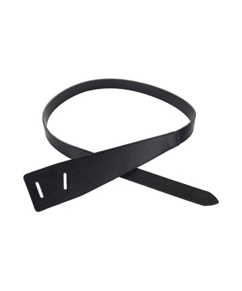 katya leather belt -black