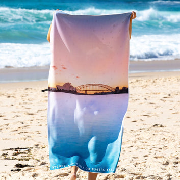 harbour pastels sand free towel